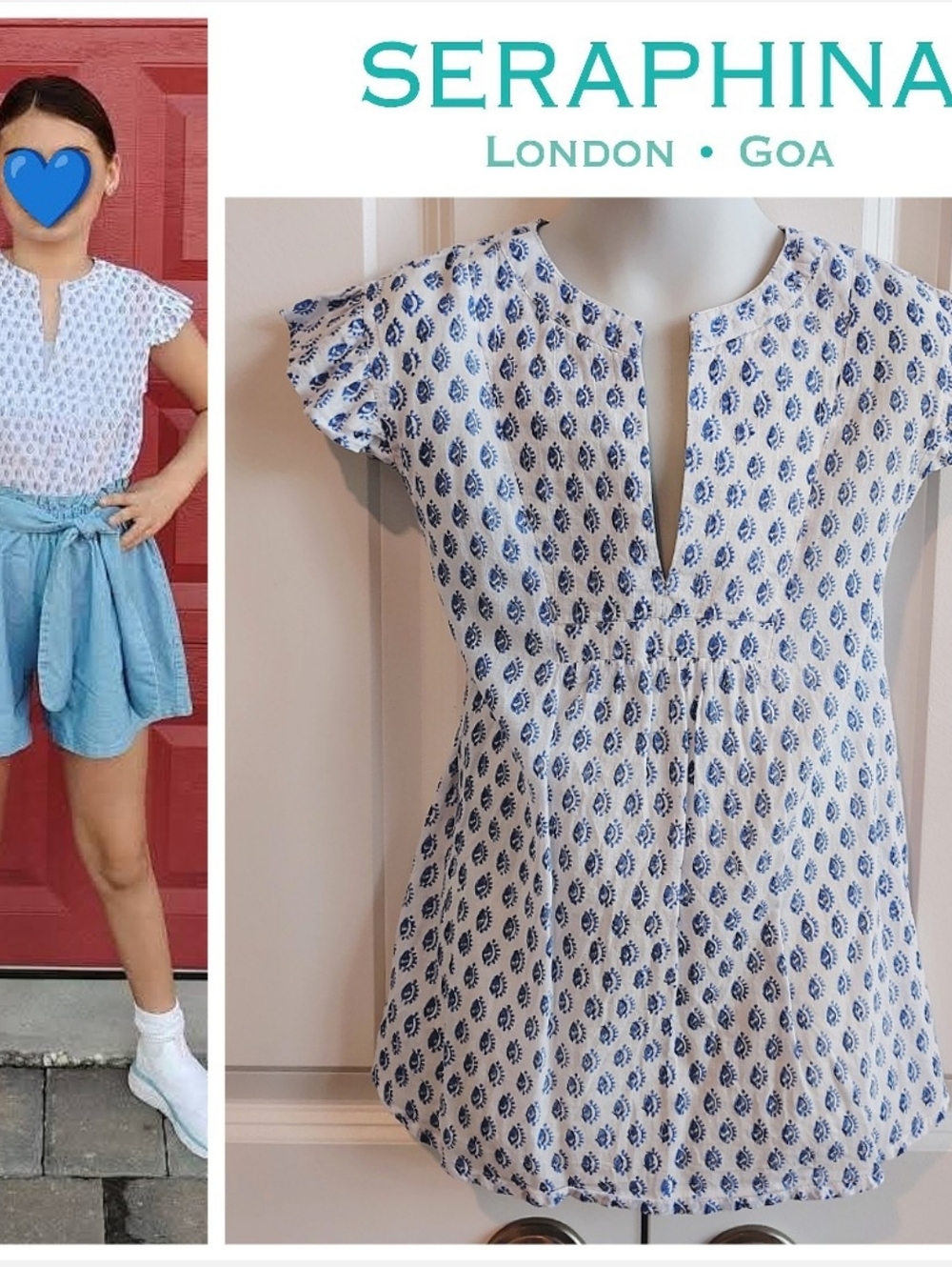 Seraphina London Flutter Blouse (UK Brand)